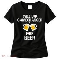 Will Do Gamechanger For Beer Funny Baseball Women's T-Shirt thumb 0