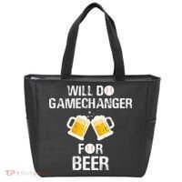 Will Do Gamechanger For Beer Funny Baseball Tote Bag thumb 0