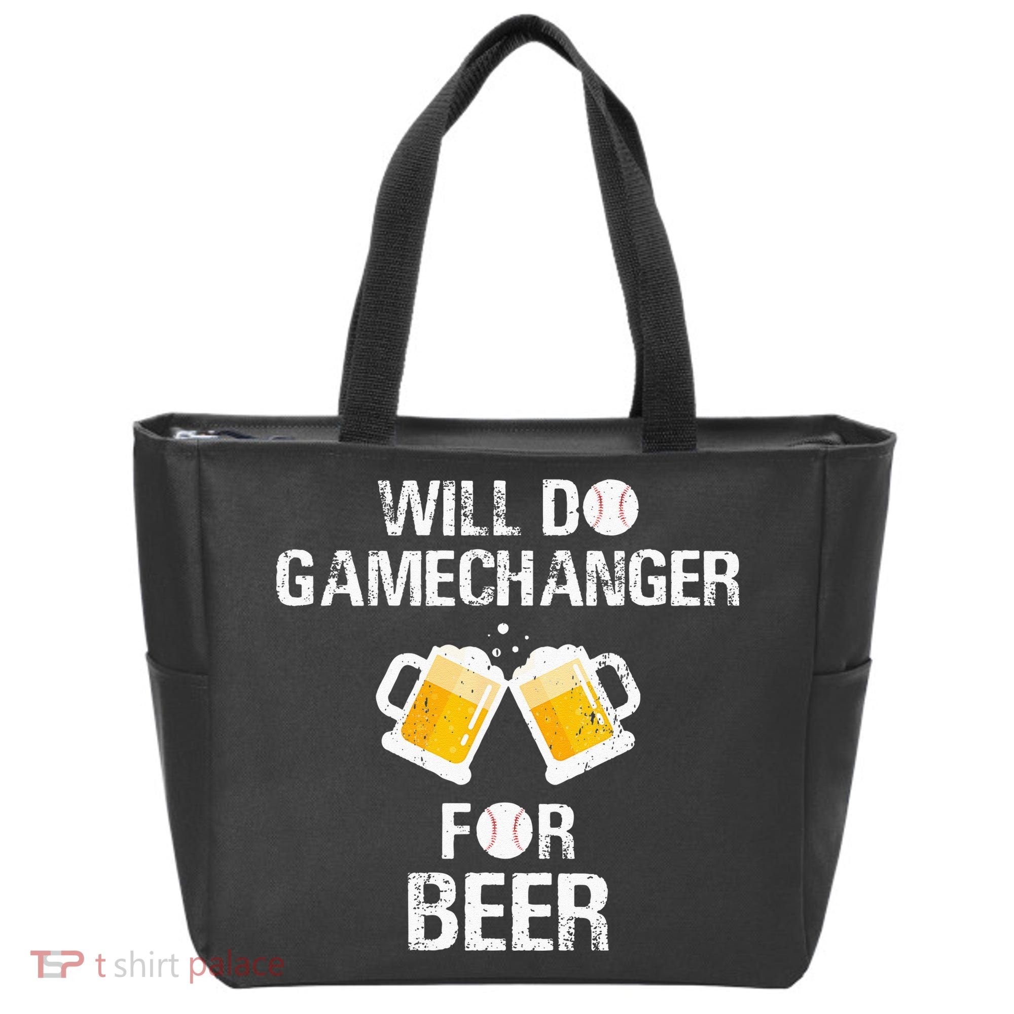 Will Do Gamechanger For Beer Funny Baseball Tote Bag