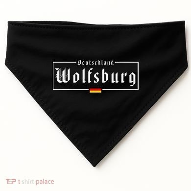 Wolfsburg Deutschland Germany German Flag USA-Made Doggie Bandana