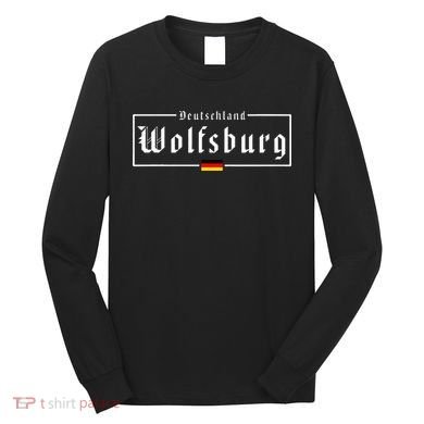 Wolfsburg Deutschland Germany German Flag Long Sleeve Shirt