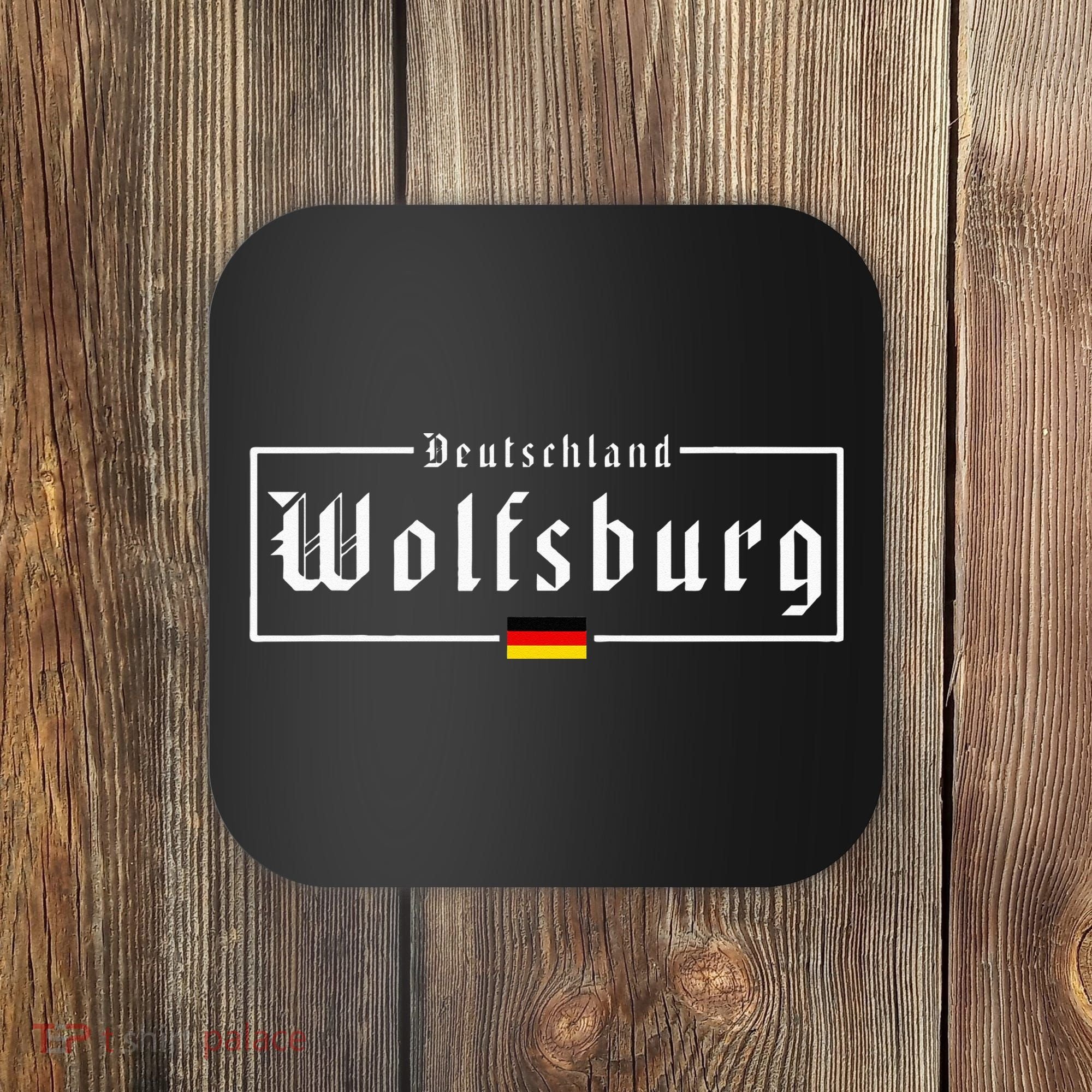 Wolfsburg Deutschland Germany German Flag Coaster