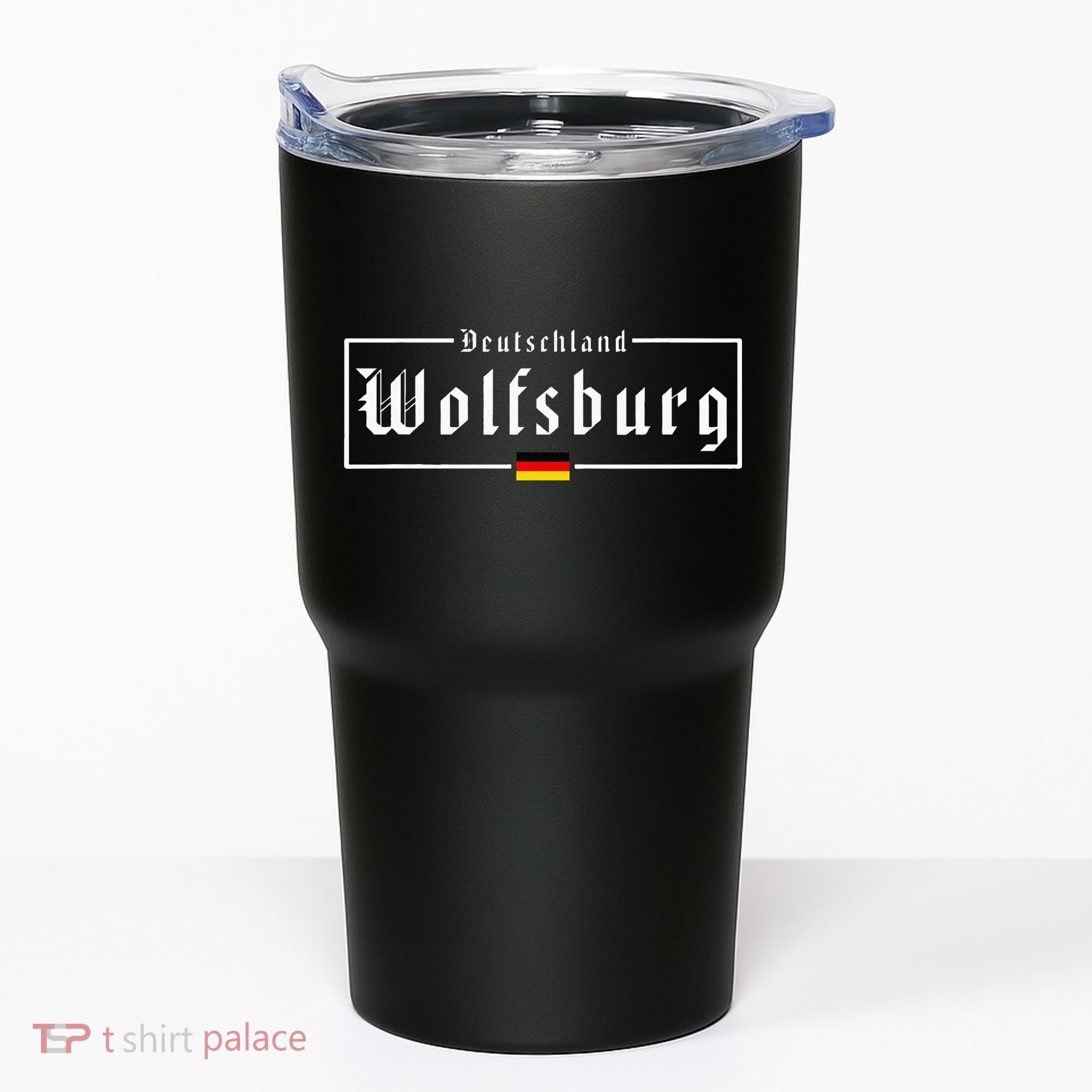 Wolfsburg Deutschland Germany German Flag Tumbler