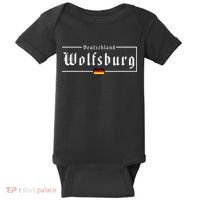 Wolfsburg Deutschland Germany German Flag Baby Bodysuit thumb 0