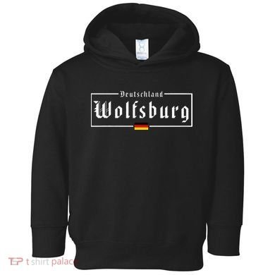Wolfsburg Deutschland Germany German Flag Toddler Hoodie