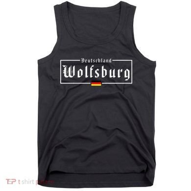 Wolfsburg Deutschland Germany German Flag Tank Top