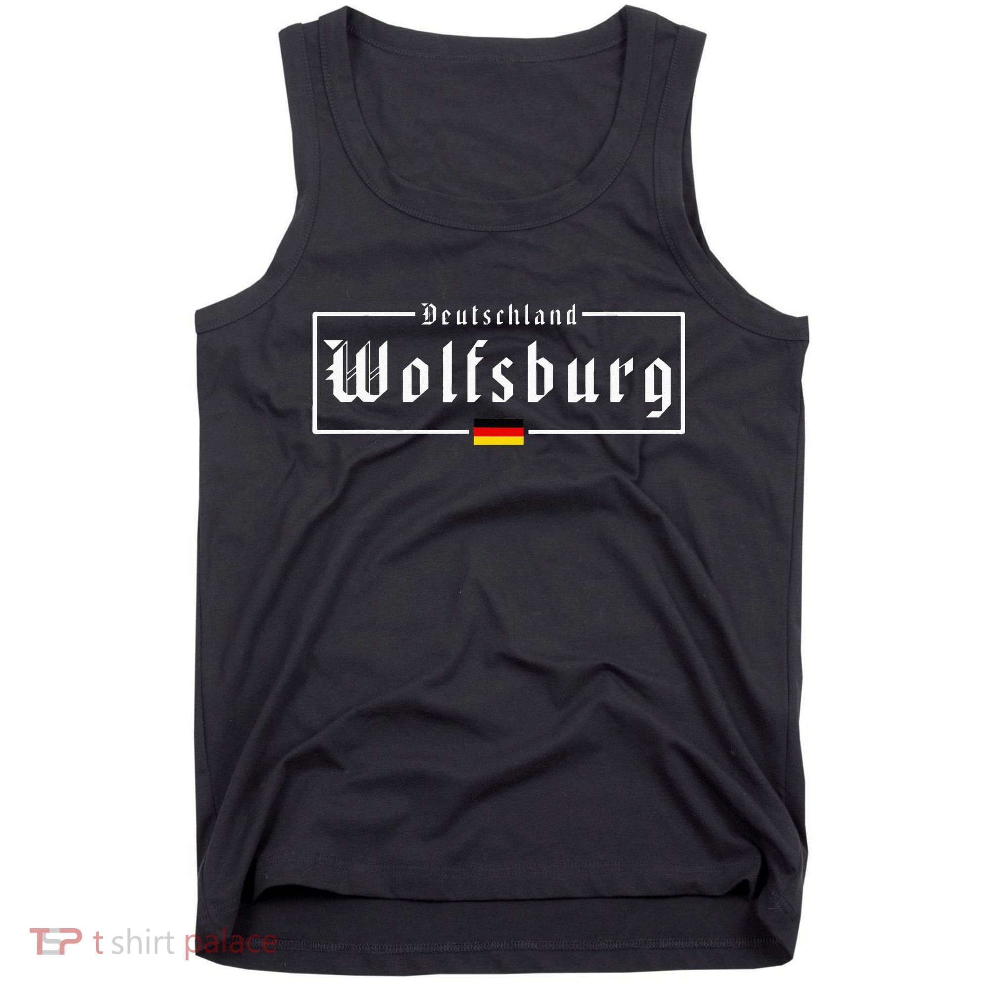 Wolfsburg Deutschland Germany German Flag Tank Top
