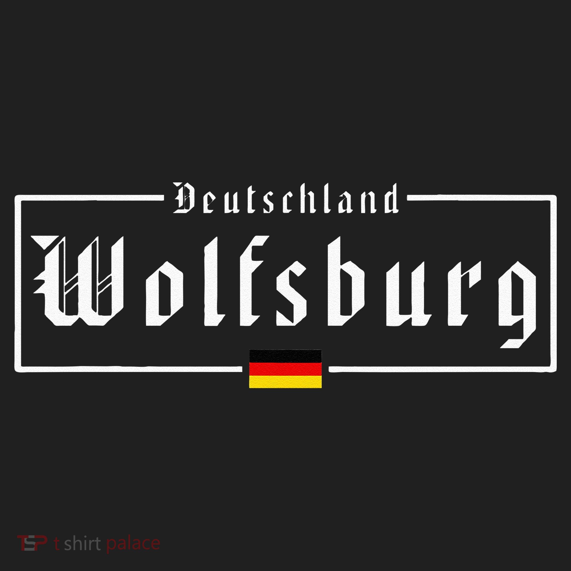 Wolfsburg Deutschland Germany German Flag Golf Towel