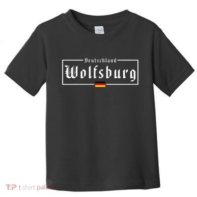Wolfsburg Deutschland Germany German Flag Toddler T-Shirt