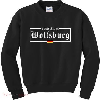 Wolfsburg Deutschland Germany German Flag Kids Sweatshirt