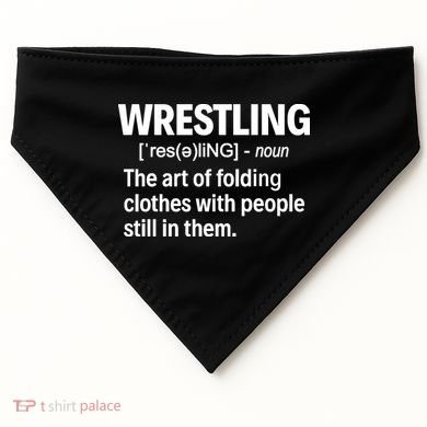 Wrestling Definition Great Gift USA-Made Doggie Bandana