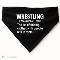 Wrestling Definition Great Gift USA-Made Doggie Bandana thumb 0