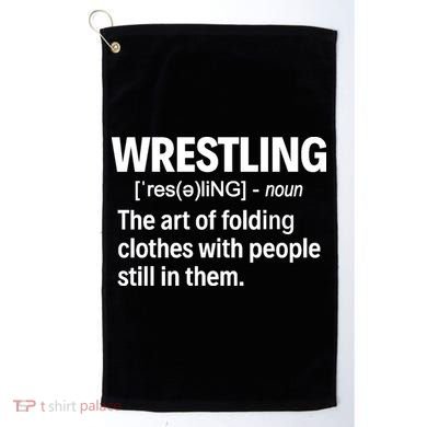 Wrestling Definition Great Gift Golf Towel
