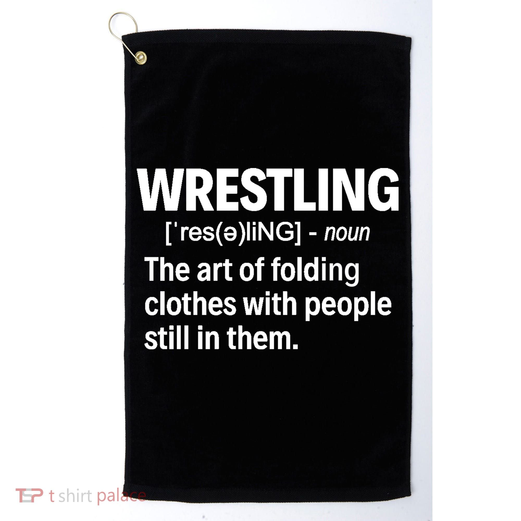 Wrestling Definition Great Gift Golf Towel