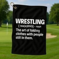 Wrestling Definition Great Gift Golf Towel thumb 1