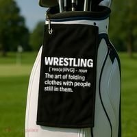 Wrestling Definition Great Gift Golf Towel thumb 2