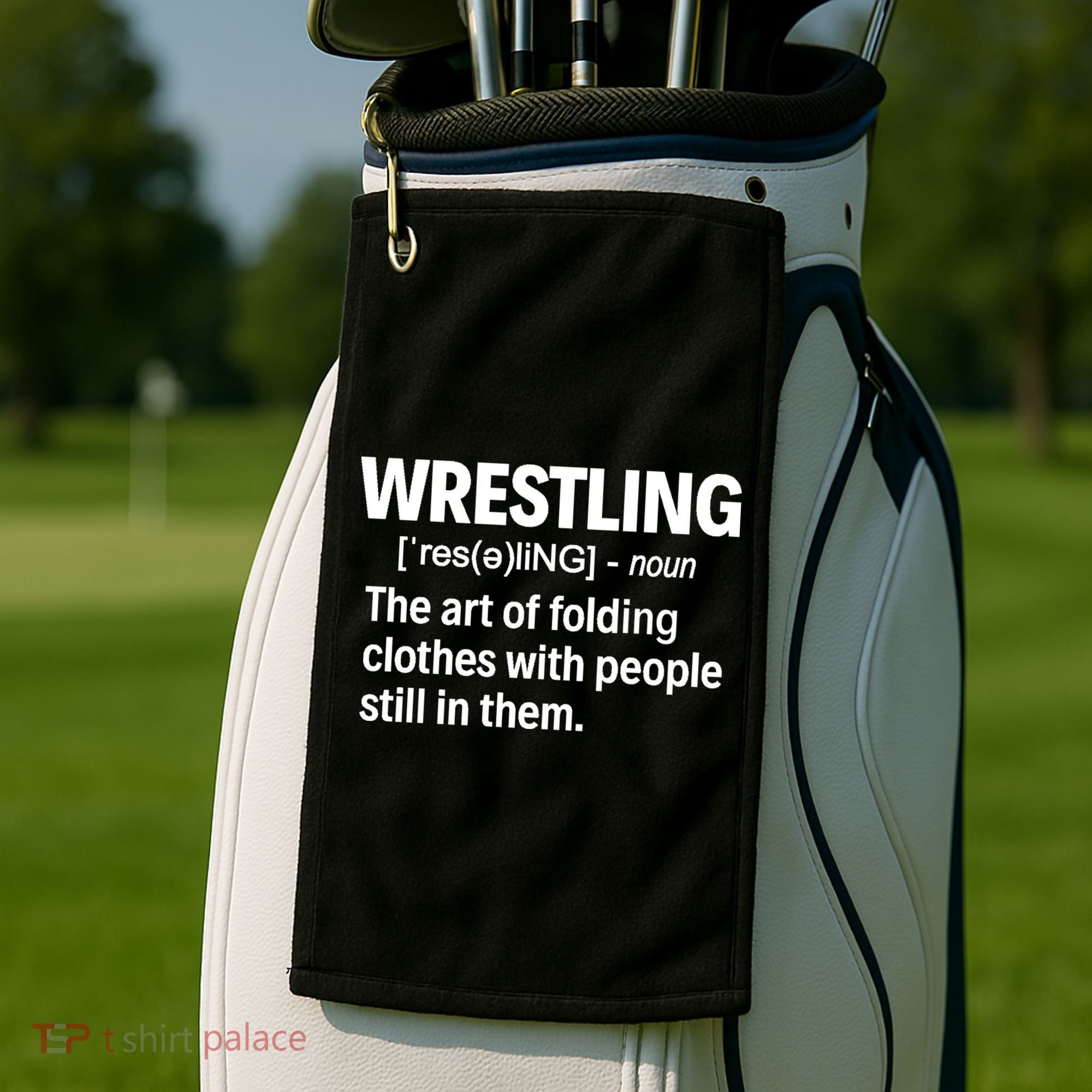Wrestling Definition Great Gift Golf Towel