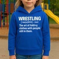 Wrestling Definition Great Gift Kids Hoodie thumb 3