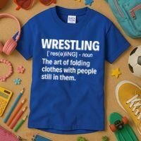 Wrestling Definition Great Gift Kids T-Shirt thumb 3