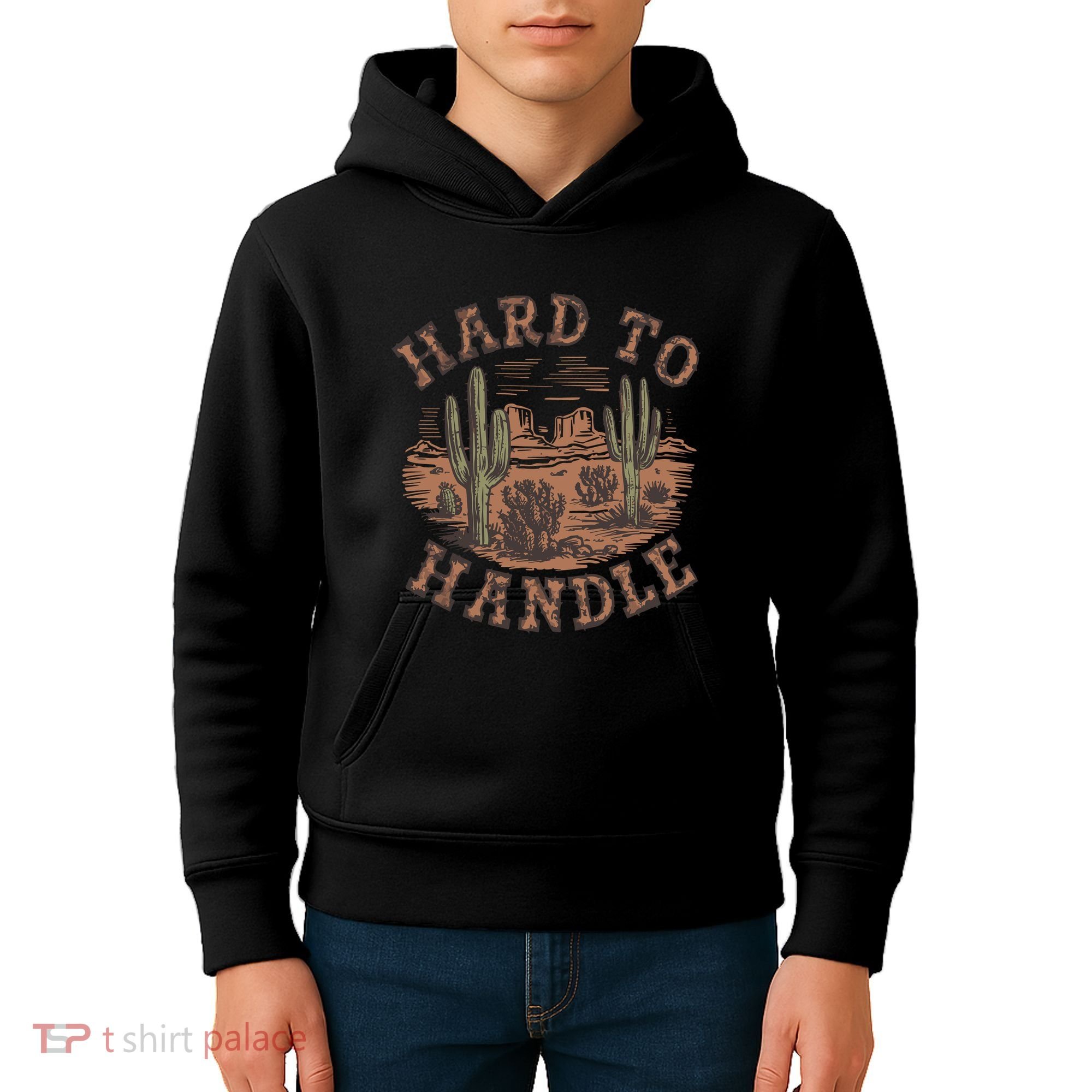 Western Desert Hard To Handle Kids Hoodie