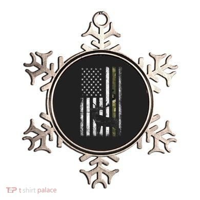 Whitetail Deer Hunting Hunter Elk Buck Camo American Flag  Ornament
