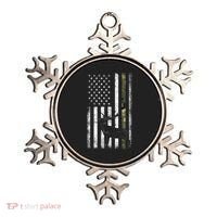 Whitetail Deer Hunting Hunter Elk Buck Camo American Flag  Ornament thumb 0
