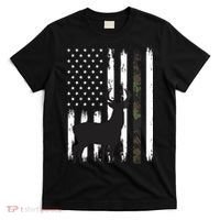 Whitetail Deer Hunting Hunter Gifts Buck Camo American T-Shirt thumb 0