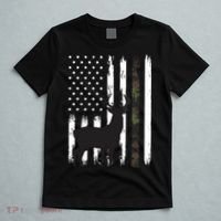 Whitetail Deer Hunting Hunter Gifts Buck Camo American T-Shirt thumb 5