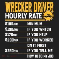 Wrecker Driver Hourly Rate Funny Wrecker Tow Truck Driver Tumbler thumb 3