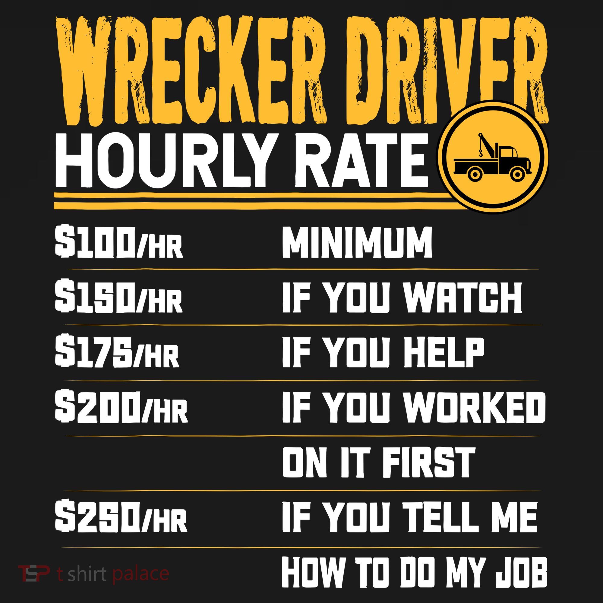 Wrecker Driver Hourly Rate Funny Wrecker Tow Truck Driver Ornament