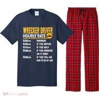 Wrecker Driver Hourly Rate Funny Wrecker Tow Truck Driver Pajama Set thumb 0