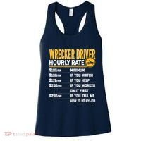 Wrecker Driver Hourly Rate Funny Wrecker Tow Truck Driver Women's Tank Top thumb 0