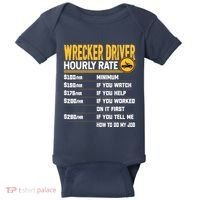 Wrecker Driver Hourly Rate Funny Wrecker Tow Truck Driver Baby Bodysuit thumb 0