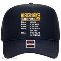 Wrecker Driver Hourly Rate Funny Wrecker Tow Truck Driver Hat thumb 0