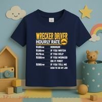Wrecker Driver Hourly Rate Funny Wrecker Tow Truck Driver Toddler T-Shirt thumb 3