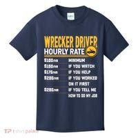 Wrecker Driver Hourly Rate Funny Wrecker Tow Truck Driver Kids T-Shirt thumb 0