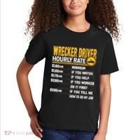 Wrecker Driver Hourly Rate Funny Wrecker Tow Truck Driver Kids T-Shirt thumb 2