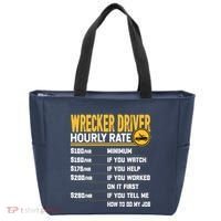Wrecker Driver Hourly Rate Funny Wrecker Tow Truck Driver Tote Bag thumb 0