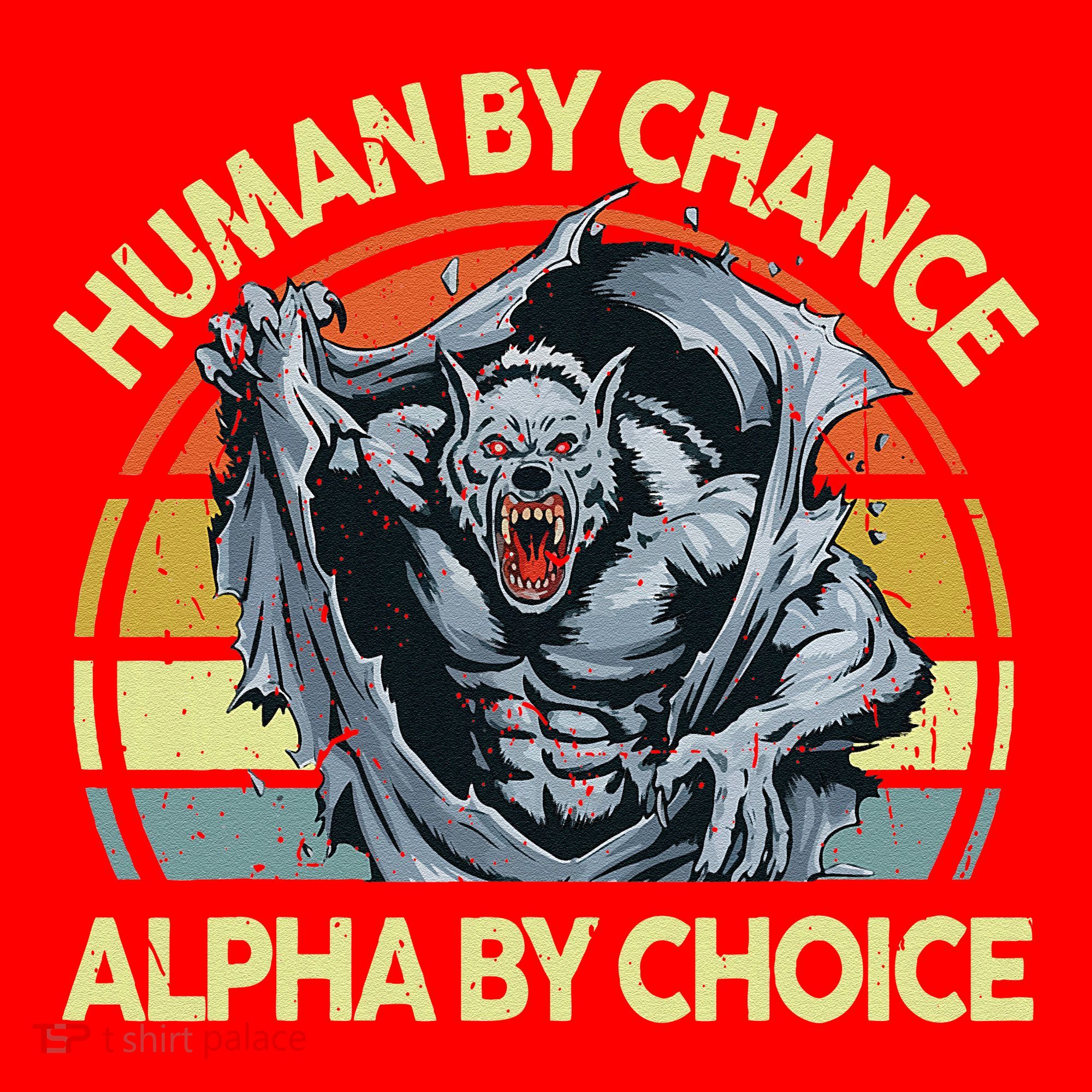 Wolf Dad Human By Chance Alpha By Choice Funny Daddy Papa Santa Hat