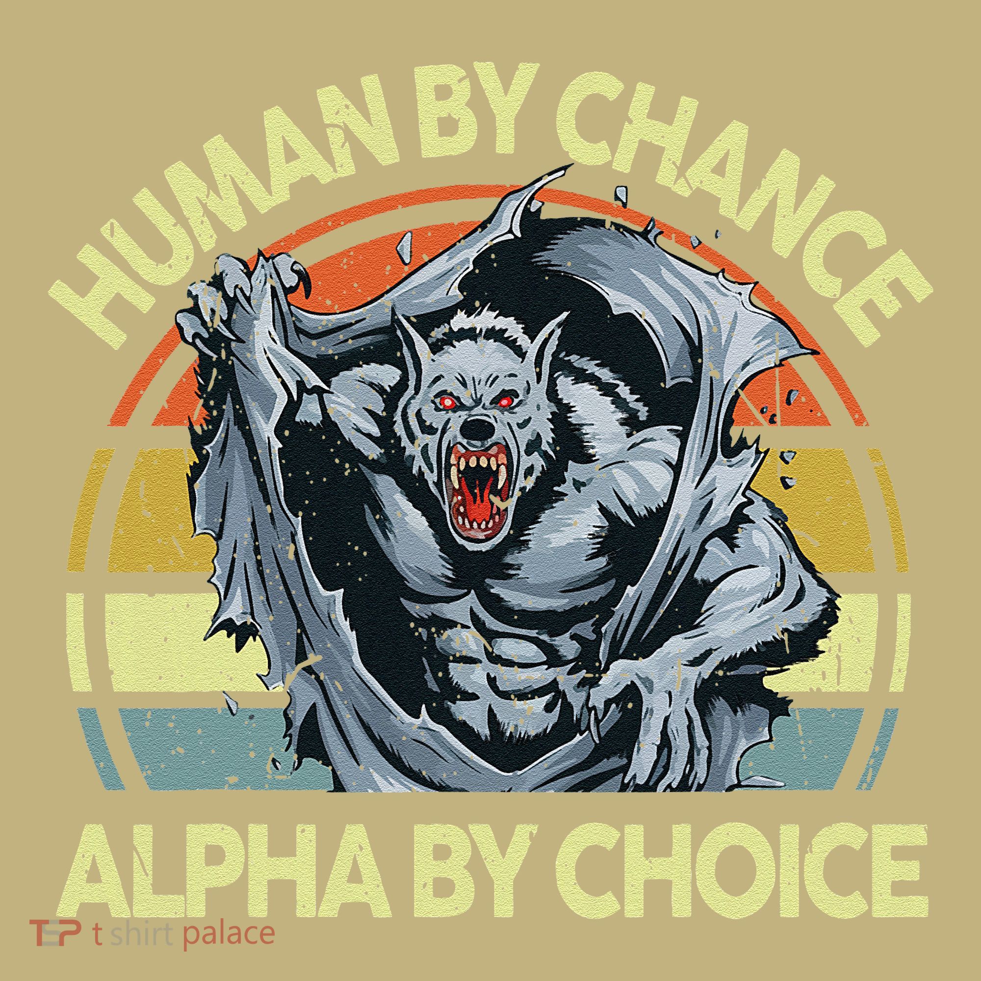 Wolf Dad Human By Chance Alpha By Choice Funny Daddy Papa Mousepad