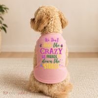 We Dont Hide The Crazy We Parade It Down The Street Funny Mardi Gras Doggie Tank thumb 2