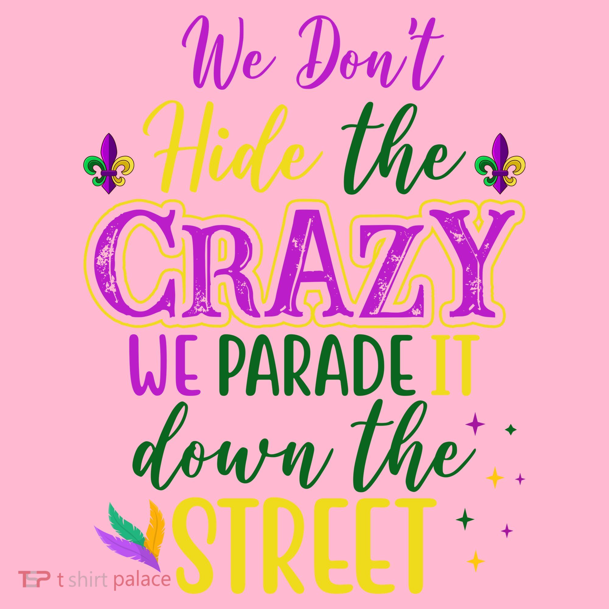 We Dont Hide The Crazy We Parade It Down The Street Funny Mardi Gras Toddler Hoodie
