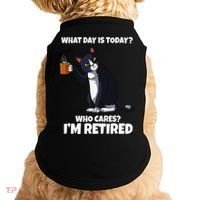 What Day Is Today Im Retired Cat Kitten Lover Doggie Tank thumb 0