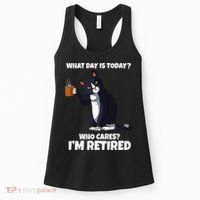 What Day Is Today Im Retired Cat Kitten Lover Women's Tank Top thumb 0