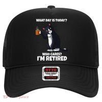 What Day Is Today Im Retired Cat Kitten Lover Hat thumb 0