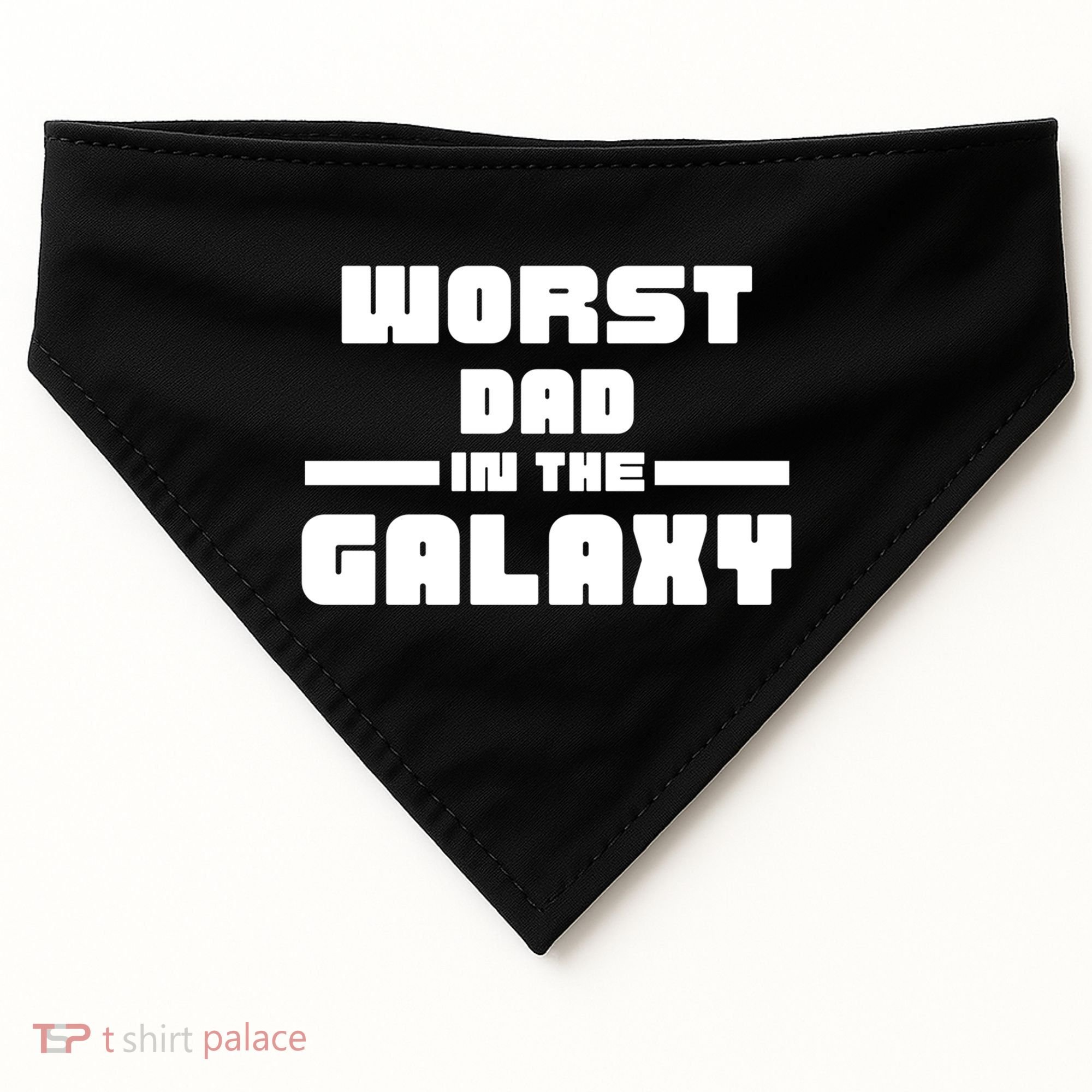 Worst Dad In The Galaxy Gift USA-Made Doggie Bandana