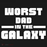 Worst Dad In The Galaxy Gift Backpack thumb 2