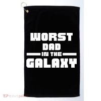 Worst Dad In The Galaxy Gift Golf Towel thumb 0