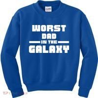 Worst Dad In The Galaxy Gift Kids Sweatshirt thumb 0
