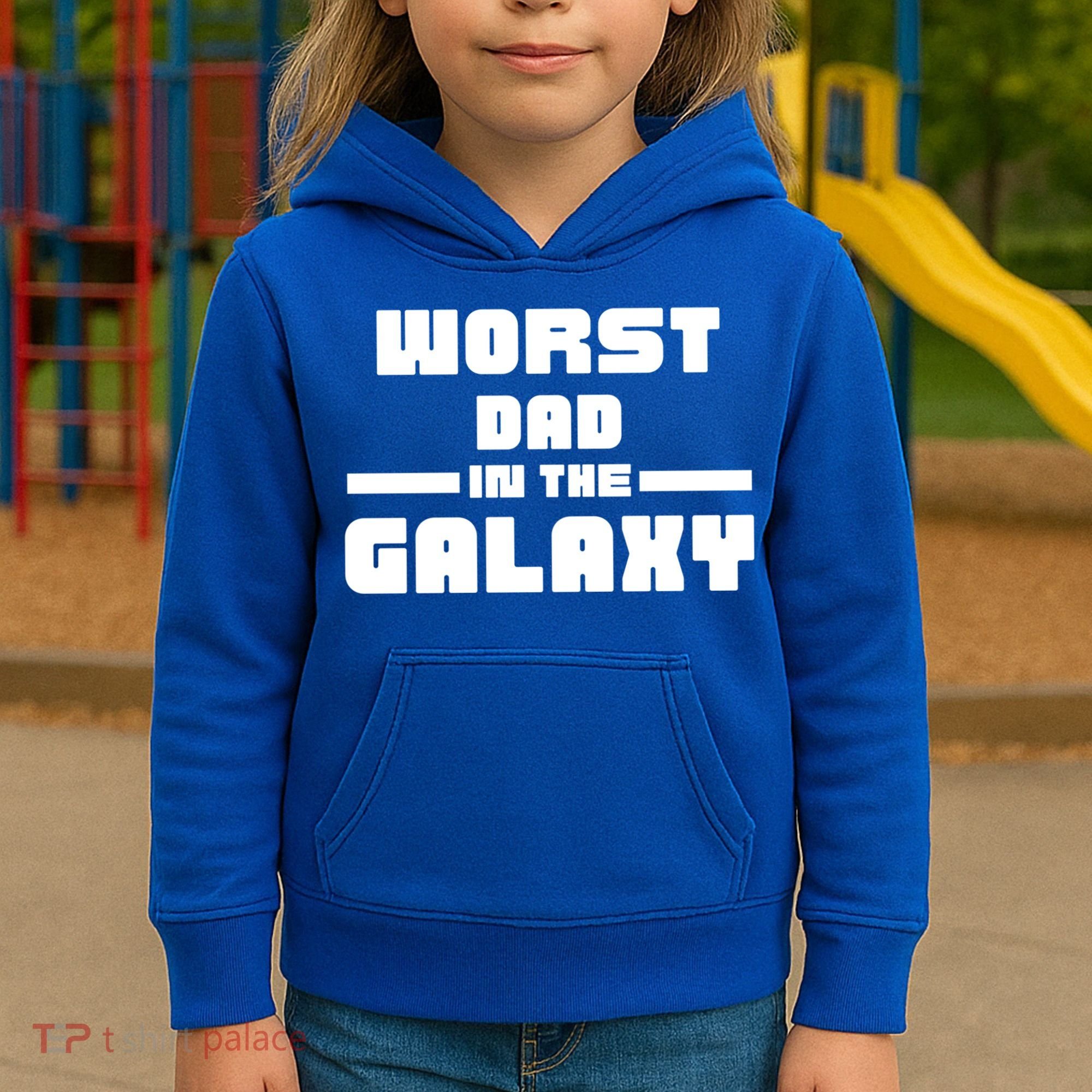 Worst Dad In The Galaxy Gift Kids Hoodie
